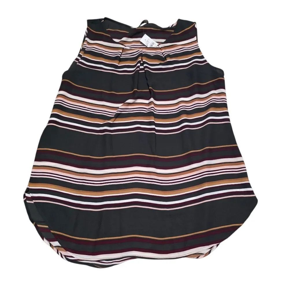 LOFT Multicolor Striped Top